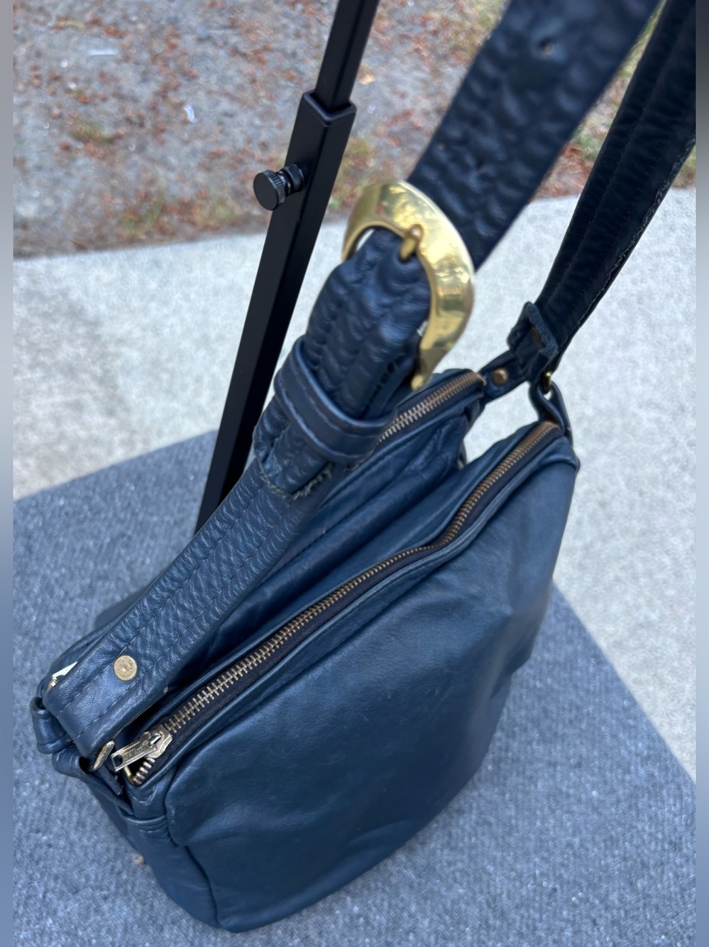 Guardian Leather Navy Concealed Carry Purse Made in USA - Picture 14 of 14
